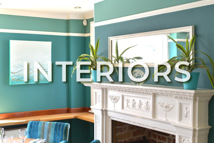 Photos of interior of restaurant